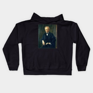 portrait of richard strauss 1918 - Max Liebermann Kids Hoodie